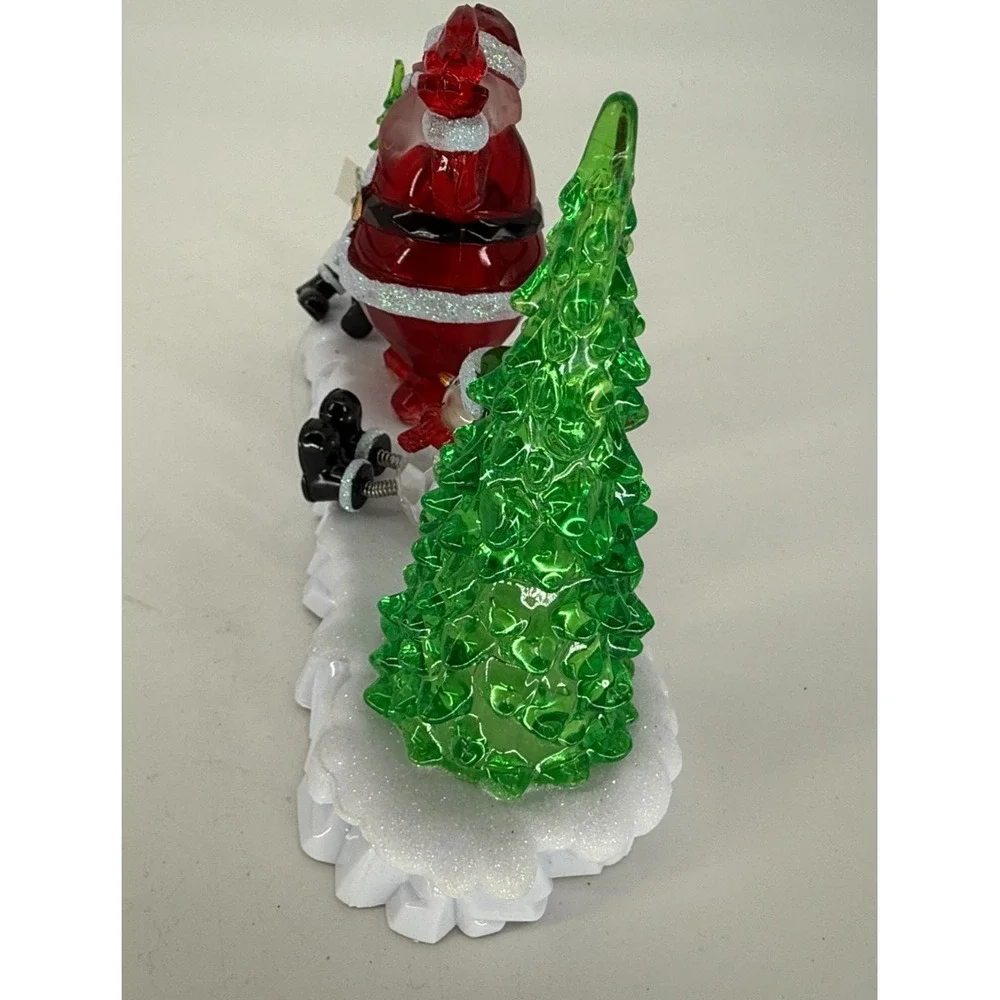 Ganz Light Up Christmas Santa Snowman Acrylic Village Decor‎ 15